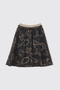 Girl's Ecru-Black Skirt