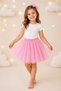 Pink Girls' Tutu Skirt – Lined Elastic Waist 23Rd April Performance and Ballet Tulle Skirt