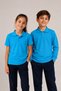 Children's Unisex Set of 2 Cotton Polo Collar Buttoned T-Shirts - Both Long and Short Sleeve School and Casual Wear Comfortable Fit Basic T-Shirt