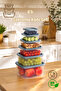 Sa-645-2 6 Pieces Deep Freezer Microwave Storage Container - Multi-Purpose Food Storage Container Set