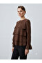 Basic Women's Ayrobin Ruffle Detailed Blouse
