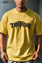 Trust Problem Printed Oversized Unisex T-Shirt Gray Jogger Sweatpants Set - 3