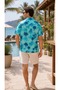 Men's Palm Tree Pattern Short Sleeve Hawaiian Shirt - 3