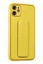 Aconcept iPhone 12 Case Coco Leather Stand Cover (180722) - Yellow - 2