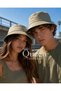 Unisex Solid Color Safari Khaki Army Green Bucket Hat Fisherman Cap Summer Sun Protection - 2
