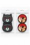 Gray Cat and Meowi Cat Coaster Set of 4 - Pvc Non-Slip Coasters (2 Gray Cats + 2 Meowi Cats) - 2