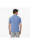 Men's Blue Slim Fit Polo Collar T-Shirt - 2