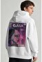 Design Lady Gaga Singer Back Printed Unisex Oversize Combed Cotton Hoodie - 3
