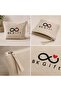 10 Pieces of Off-White Zippered Linen Hand Wallets with Your Logo, 20 X 25 cm Printed Set - 2
