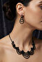 Zircon Stone Evening Dress Necklace Earring Set