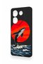 Tecno Caman 20 Pro 5g Compatible Red Sun Whale Pattern Silicone Case - 3