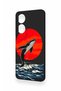 Oppo A60 Compatible Red Sun Whale Pattern Silicone Case - 4