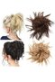 Messy Cocktail Bun hair bun hair bang hair extension elastic hair ban Hair Piece Hair Tousled Updo Hair Extensions Hairpiece Synthetic Hair Extensions Scrunchies Hairpiece for Women - 2