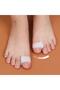 1 Pair Toe Separator with Rings Silicone Toe Straightener Spooler