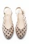 Female Ballerina. Krem Jue Polka Dot Daily Ballet Flats