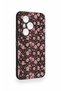 Honor 400 Pro Compatible Mini Pink Floral Pattern Silicone Case - 3