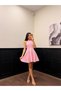 Women's Halter Neck Flounce Mini Dress