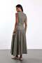 Green Gingham Pattern Vest Skirt Set 8411 - 6