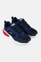 Men Air Cushioning Lace Up Outdoor Shoes, Navy - 2