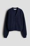 Rib-knit cardigan