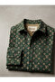 Men's Long Sleeve Velvet Shirt - 5