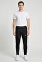 Men Sportswear Fit Running Leggings, Black - 2