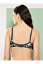 Teal Printed Lightly Padded Non Wired T-Shirt Bra - 3