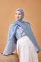 Naia Cotton Shawl Rope Baby Blue - 2