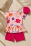 Girl's 3-Piece Swimsuit Set with Bonnet Girls' Uv Protection Swimsuit Set I Girls' Sea and Pool Swimsuit Set 8-12 Years - 4