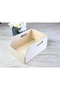 Natural Unpainted Unvarnished Birch Wood Record Box and Organizer Chest (7 Inch - 45Pcs)- Birch Wood 7" Record Box