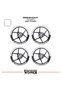 Honda Cbr 125 R Wheel Strip – Half Wheel Cover & Cbr 125 R Lettering Sticker Set - 2