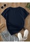Unisex Navy Blue It's Good Printed Oversize T-Shirt - 2