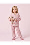 Girls Pink Checked Flannel Pyjama Set - 2