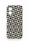 Tecno Spark Go 2 Compatible Flower Motif Checkered Pattern Silicone Case - 2