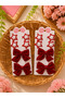 Girl's Burgundy Velvet Bow and Star Buckle Set 6 Pieces - 3