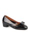 Women's Wedge Heeled Shoes Short Heeled Snake Print Bow Mother's Shoes L031.26143241