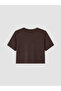 Xside Brown Soft Touch Oversize Women's T-Shirt - 6