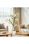 4FT Artificial Magnolia Tree with LED String Lights, Pre-lit Fake Flower Tree with Woven Pot for Home Decor, Living Room, Bedroom, Office, Entryway - 8