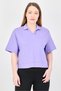 Women Relaxed Fit Short Sleeve Outdoor Top, Purple