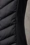 Black Quilted Sleeveless Slim Fit Mock Neck Zippered Pocket Women’s Puffer Vest - 3