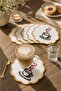 Gold Embroidered Set of 6 Coffee Side Presentation Napkins Dowry Coffee Bottom Presentation Napkins Mervuna - 5