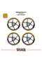 Yamaha Yzf-R125 Wheel Rim Strip – Half Rim Cover & Yzf-R125 Lettering Sticker Set - 2