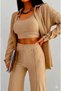 Women's Suit Shirt Crop Pants Combination - 5