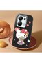 Poco M6 Pro 4g Compatible Case Camera Protector Black Silicone Couple Phone Case Kitty Pattern - 2