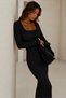 Flexible Square Necklace Long Dress with Tilla Detail - 2