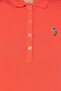Women's Red Polo Neck T-Shirt - 4