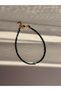Green Sand Bead Glass Evil Eye Elegant Cunda Anklet -Clips Do Not Tarnish- - 3