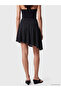 Rmz Gi̇yi̇m Farkiyla Shiny Textured Asymmetrical Mini Skirt - 5