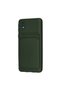 Samsung Galaxy A01 Core Case Kelvin Silicone with Business Card - Dark Green - 3