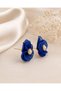Half Flower Earrings – Stylish Women's Earrings with Elegant Stone and Pearl Detailing - 4